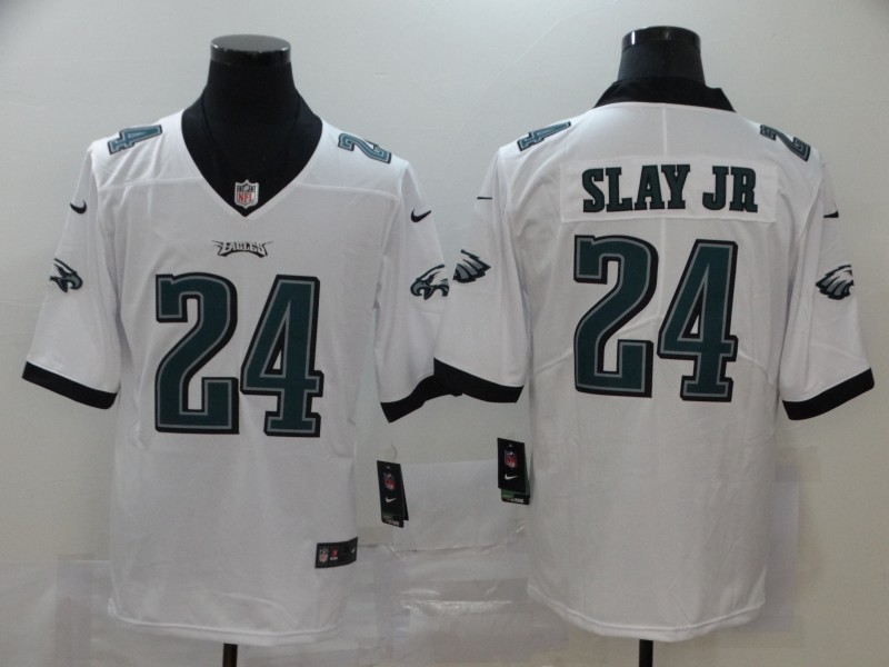 Men's Philadelphia Eagles Darius Slay Jr. #24 White Jersey